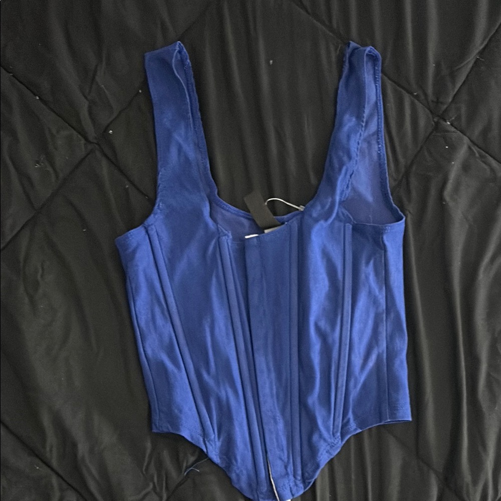 Blue Corset Top